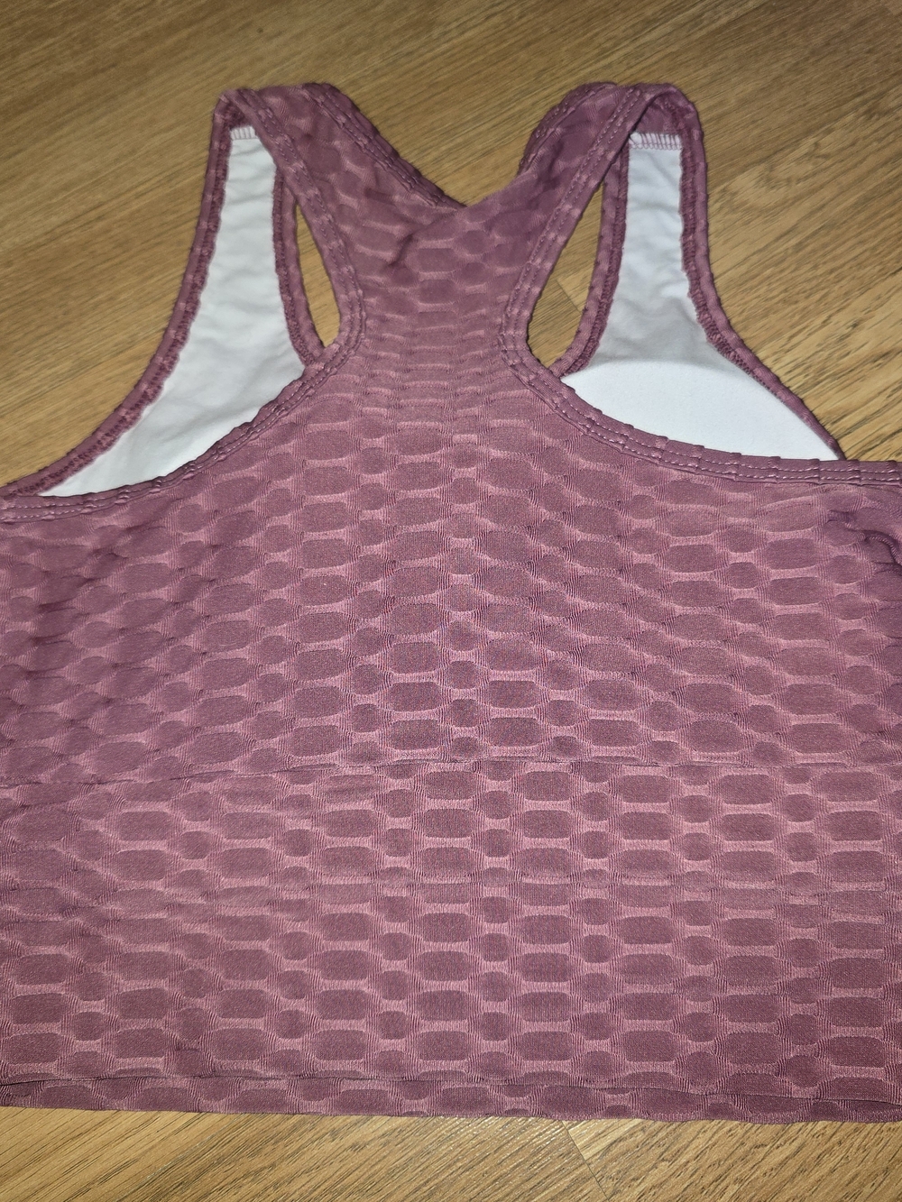 TNew Mix Dusty Rose Textured Racerback Bralette & Booty Lifting Leggings